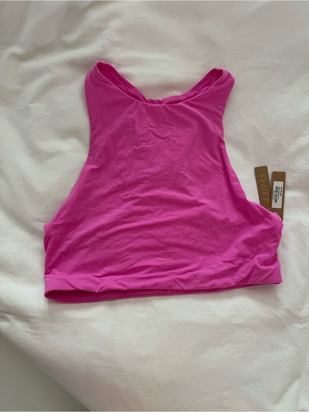 SKIMS Neon Orchid Racerback Crop